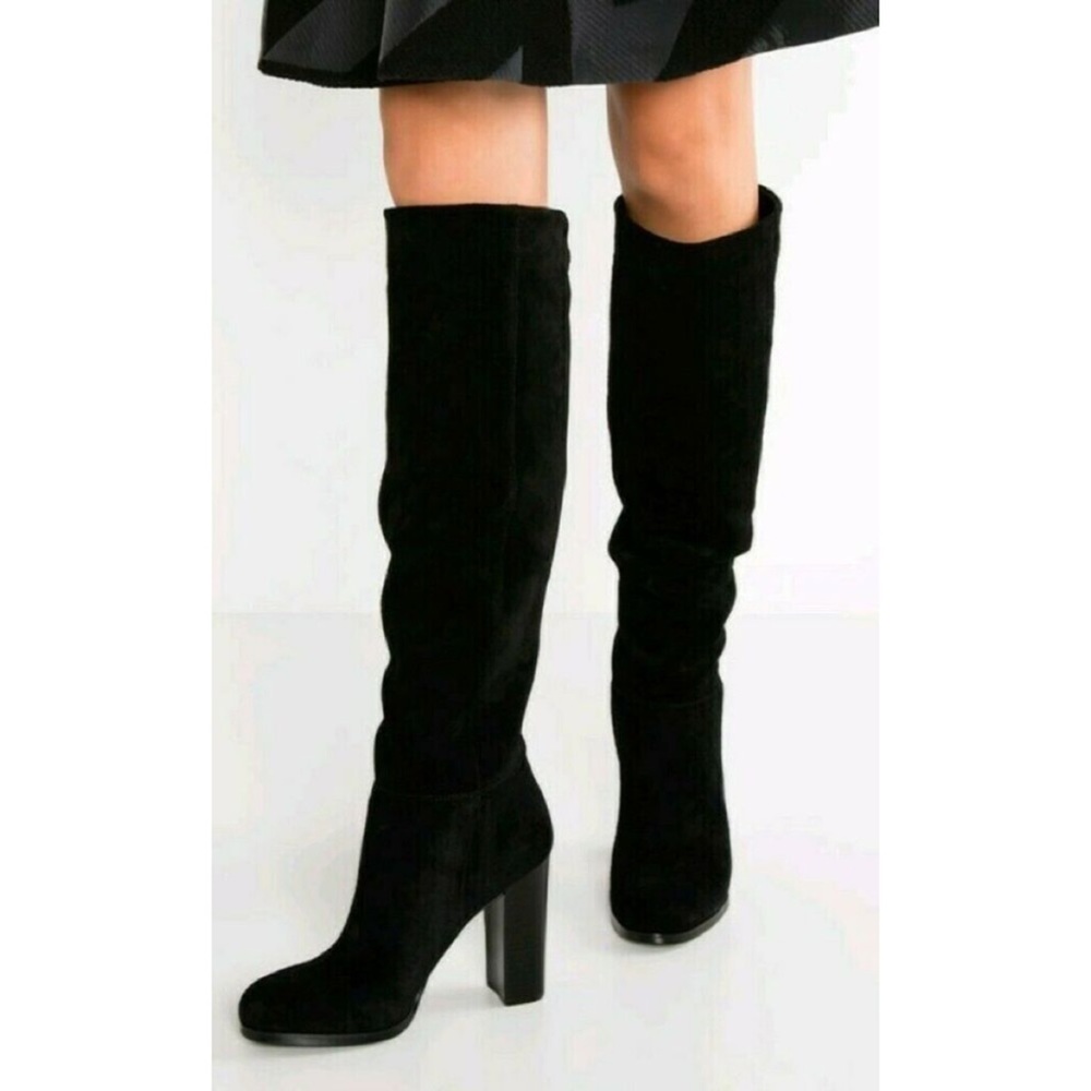 Black suede Sam Edelman boots 7.5